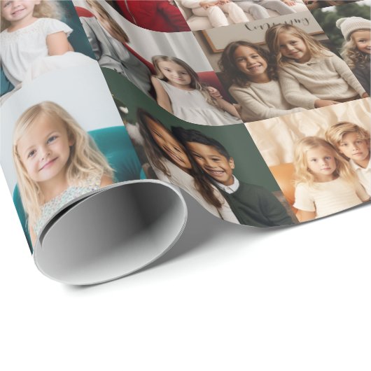 Instagramフォトコラージュ – 16のお気に入りの写真 ラッピングペーパー (ロールコーナー)