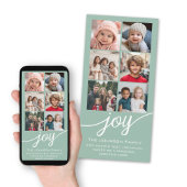 Instagramフォトコラージュ – Joy Mint Green シーズンカード