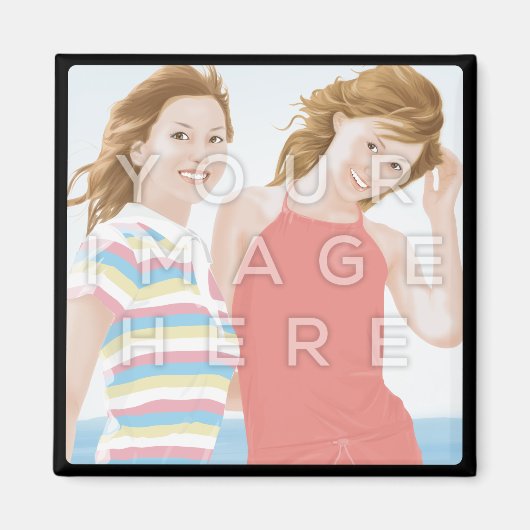 Instagramフォトスクエアイメージマグネット マグネット (正面)