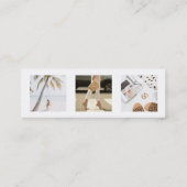 InstagramフォトソーシャルメディアフォロワーQRコード スキニー名刺 (裏面)