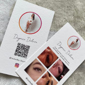 InstagramフォトソーシャルメディアフォロワーQRコード 名刺