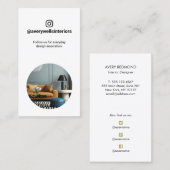 Instagramフォトソーシャルメディアマーケティングフォトブシン 名刺 (正面/裏面)