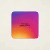 Instagramフォトブラックトレンディーソーシャルメディアのブランド (裏面)