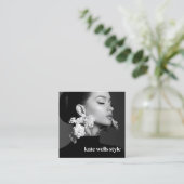 InstagramフォトQRコード スクエア名刺 (スタンド正面)