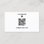 InstagramフォトQRコード 名刺 (裏面)