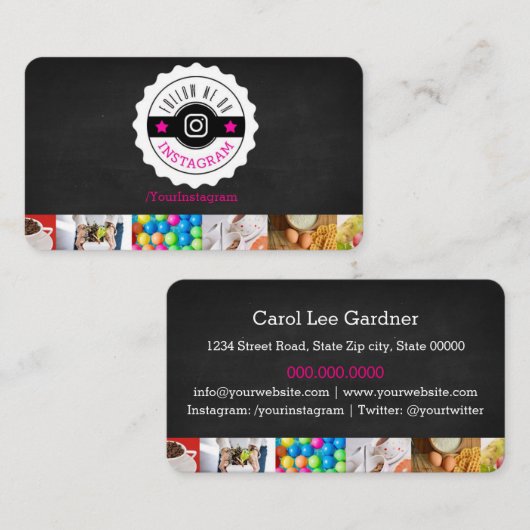 Instagramフォロワーの名刺 名刺 (正面/裏面)