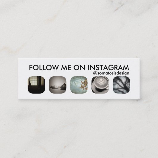 Instagramフォロワー スキニー名刺 (裏面)