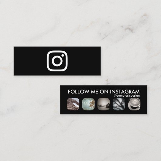 Instagramフォロワー スキニー名刺 (正面/裏面)