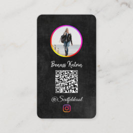 Instagramフォローしてくださいフォト ビジネスカード