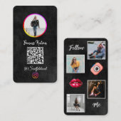 Instagramフォローしてくださいフォト ビジネスカード (正面/裏面)