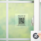 Instagramフォロー用QRコードサイン | つながりを大切に ウィンドウサイン (ホーム)
