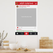 Instagramフレームクリスマスパーティーフォトブース ポスター (キッチン)