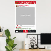 Instagramフレームクリスマスパーティーフォトブース ポスター (ホームオフィス)