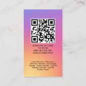 Instagramプロフィール6枚グリッド フォロー QRコード 名刺 (裏面)