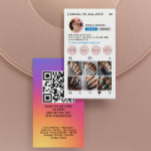 Instagramプロフィール6枚グリッド フォロー QRコード 名刺