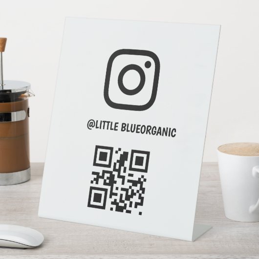 Instagramペデスタルサイン | あなたのInstagramの名前 台座サイン (インサイチュ)