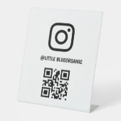 Instagramペデスタルサイン | あなたのInstagramの名前 台座サイン (正面)
