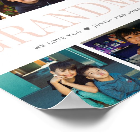 Instagramモダンスクエアフォトコラージュ |写真9 ポスター (角)