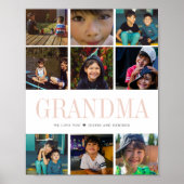 Instagramモダンスクエアフォトコラージュ |写真9 ポスター (正面)