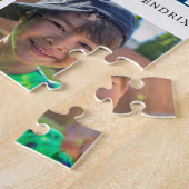 Instagramモダンスクエアフォトコラージュ |魚釣り ジグソーパズル (側面)