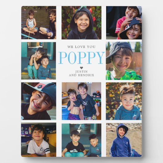 Instagramモダンスクエアフォトコラージュ | 11枚の写真 フォトプラーク (正面)