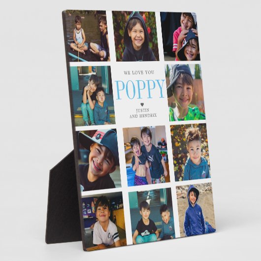 Instagramモダンスクエアフォトコラージュ | 11枚の写真 フォトプラーク (側面)