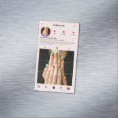 Instagramモダンネイルアーティスト爪、 ネイル美しいサロン マグネット名刺 (インサイチュ)