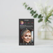 InstagramモダンメインスパイアークアーティストLash Dark 名刺 (スタンド正面)