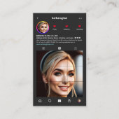 InstagramモダンメインスパイアークアーティストLash Dark 名刺 (正面)