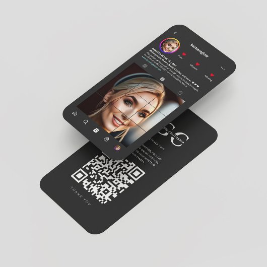 InstagramモダンメインスパイアークアーティストLash Dark 名刺