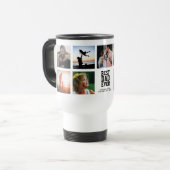 Instagramモダン最高のパパEVER写真コラージュ トラベルマグ (正面左)