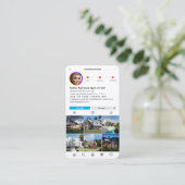 Instagramモーゲージブローカー不動産仲介業者コンサルティング 名刺 (スタンド正面)