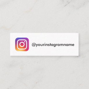Instagramユーザー ソーシャルメディアインフルエンサー シンプル スキニー名刺