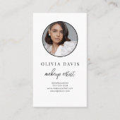 InstagramライトテーマQRコードロイヤリティパンチカード 名刺 (正面)