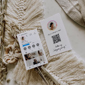 InstagramライトテーマQRコード7フォトソーシャルメディア 名刺