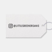 Instagramラベル | あなたのInstagram名ギフトラベル ギフトタグ (正面(横))