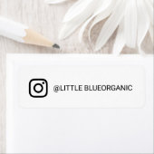 Instagramラベル|あなたのInstagram名前ステッカー ラベル (インサイチュ)
