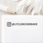 Instagramラベル｜ビジネス用Instaハンドルステッカー ラベル (インサイチュ)