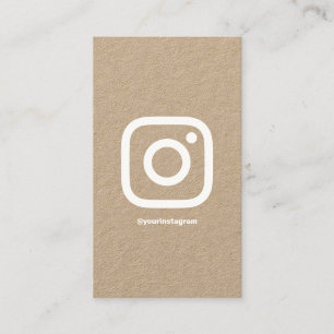 Instagramロイヤリティモダンソーシャルメディアブラウンクラフト ロイヤリティカード