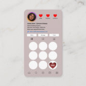 Instagramロイヤリティ名刺l IG 名刺 (正面)