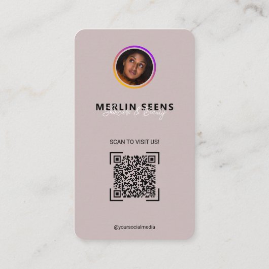 Instagramロイヤリティ名刺l IG 名刺 (裏面)