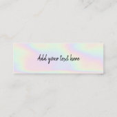 InstagramロゴSNSホログラフィックスクリプト コーリングカード (裏面)