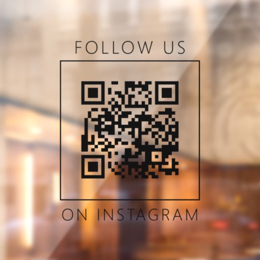 Instagram上のミニマル後を追スQRコード ウィンドウサイン (シート2)