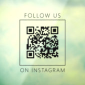 Instagram上のミニマル後を追スQRコード ウィンドウサイン (シート3)