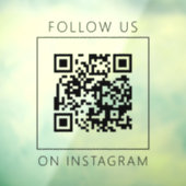 Instagram上のミニマル後を追スQRコード ウィンドウサイン (シート3)