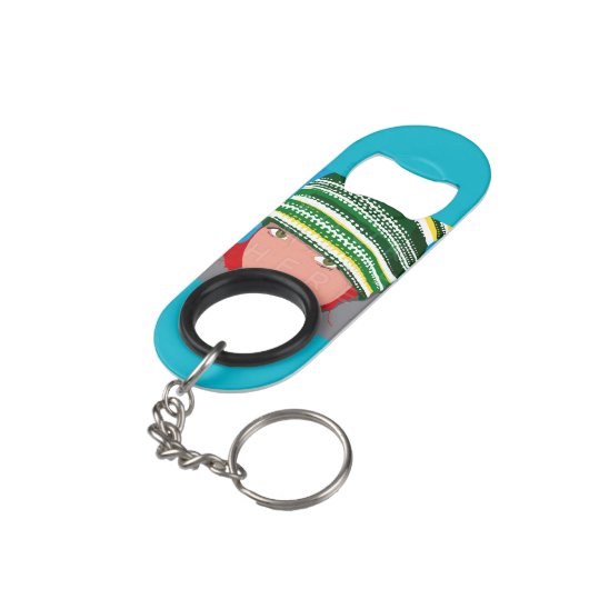 Instagram写真によってカスタマイズKeychainの栓抜き キーホルダー栓抜き (裏面アングル)