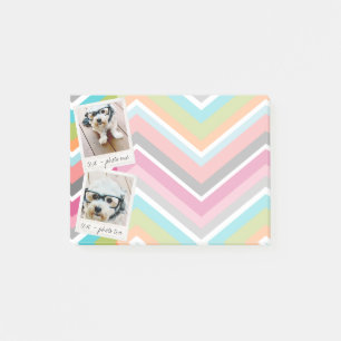 Instagram写真のコラージュとシェフカラフルロン ポストイット