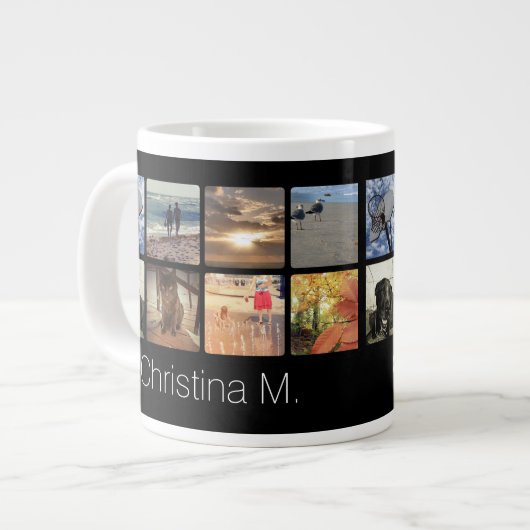 Instagram写真の作成 ジャンボコーヒーマグカップ (正面左)