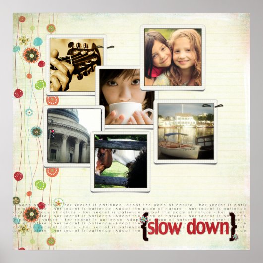 instagram写真コラージュ ポスター (正面)