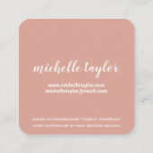 Instagram写真トレンディーソーシャルメディアピモダンンク コーリングカード (裏面)